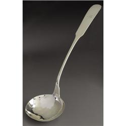 Large Southern Coin Silver Ladle