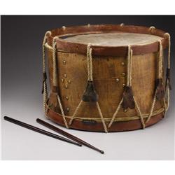 Late 19th Century Hand-Made Drum