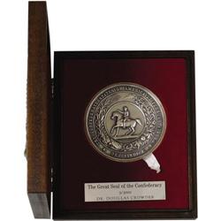 Sterling 1 lb. Disk- Great Seal of Confederacy