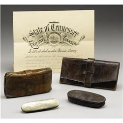 CSA Surgeon Caldwell's Diploma and Medical Items