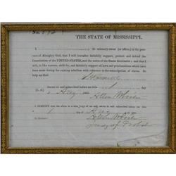 CSA Surgeon Caldwell's U.S. Oath of Allegiance