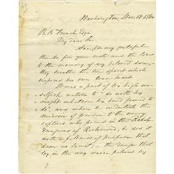 Admiral Dahlgren ALS On Son's Death