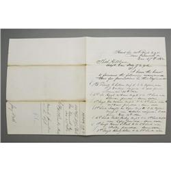 Colonel Patrick Henry O'Rorke Autograph Document