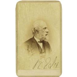 Robert E. Lee Signed Carte de Visite,