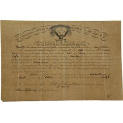 Commission Documents Soldier in the 5th NY Cav.