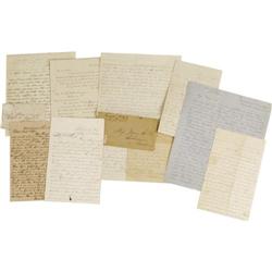 C.S.A. Lot of Eight Autograph Letters Signed