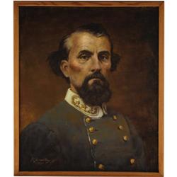 Nathan Bedford Forrest Oil Portrait 