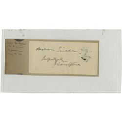 CSA Gen James Longstreet Autograph Note Signed 