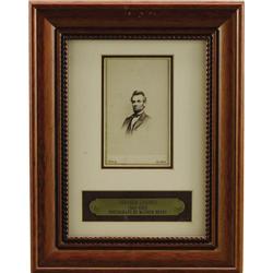 Abraham Lincoln Framed Brady CDV 