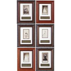 Mary Todd Lincoln Set of Six Cartes de Visite 