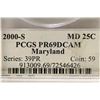 Image 3 : 2000-S MARYLAND QUARTER PCGS PR69 DCAM