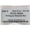 Image 3 : ERROR 2000-P SACAGAWEA DOLLAR PCGS MS65