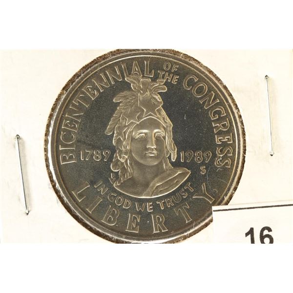 1989-S CONGRESS PROOF HALF DOLLAR