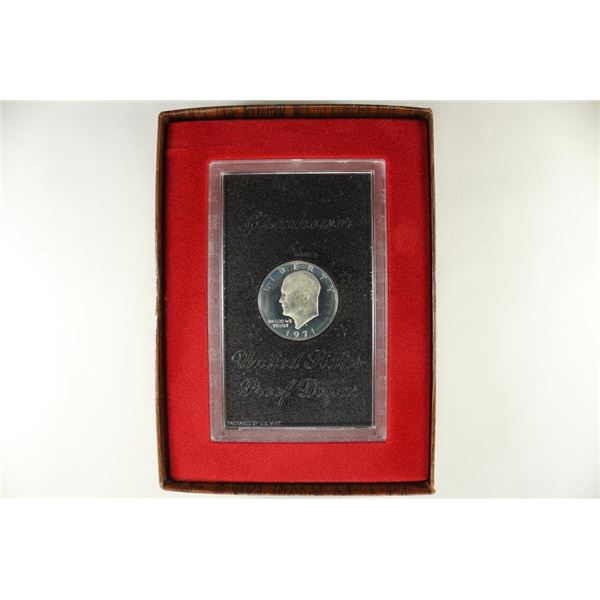 1971-S  IKE SILVER DOLLAR PROOF (BROWN PACK)