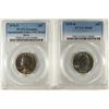 Image 1 : 2-PCGS WASHINGTON QUARTERS 1976-S UNC DETAILS,
