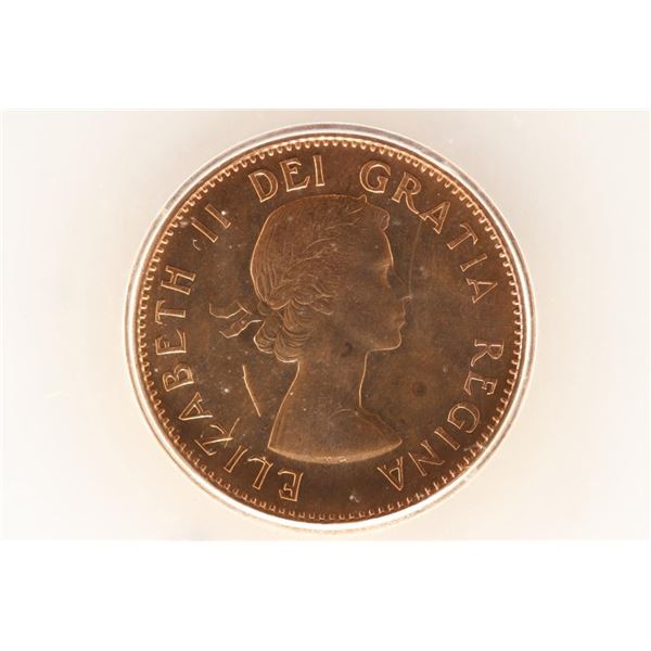 1956 CANADA ONE CENT ICG PL66RD