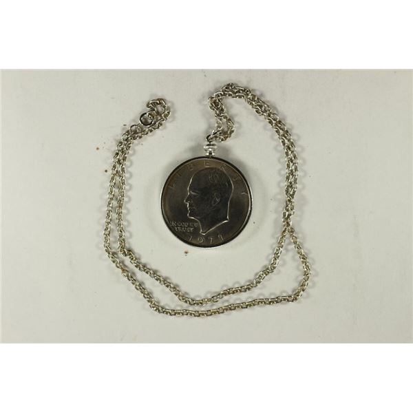 1971 IKE DOLLAR NECKLACE