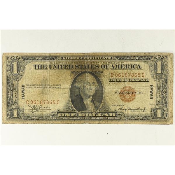 1935-A $1 SILVER CERTIFICATE HAWAIIAN OVERPRINT