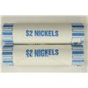 Image 1 : 2-$2 ROLLS OF 2010-P JEFFERSON NICKELS BU