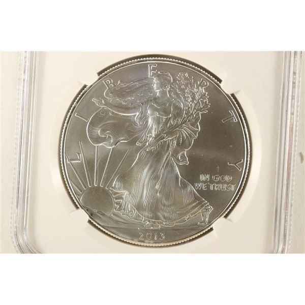 2013 AMERICAN SILVER EAGLE NGC MS70 EARLY RELEASES