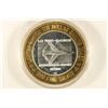Image 1 : CASINO $10 SILVER TOKEN (UNC) LAS VEGAS, NEVADA
