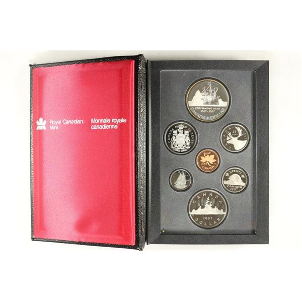 1987 CANADA DOUBLE DOLLAR PROOF SET DAVIS STRAIT