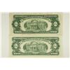 Image 2 : 1953 & 1963 US $2 RED SEAL NOTES