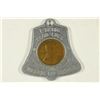 Image 1 : 1952-D ENCASED LINCOLN CENT IN LIBERTY BELL
