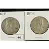 Image 1 : 1962-D & 1963-D FRANKLIN HALF DOLLARS