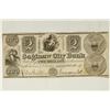 Image 1 : 1837 SAGINAW CITY BANK $2 OBSOLETE BANK NOTE