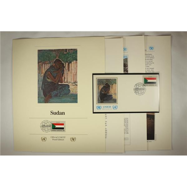SUDAN FLAGS OF ALL NATIONS OFFICIAL UNICEF PROOF