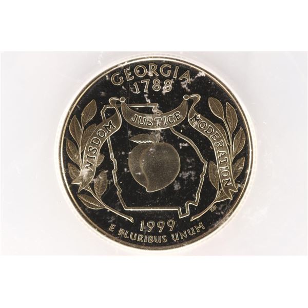 1999-S GEORGIA QUARTER ICG PR70 DCAM
