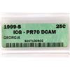 Image 3 : 1999-S GEORGIA QUARTER ICG PR70 DCAM