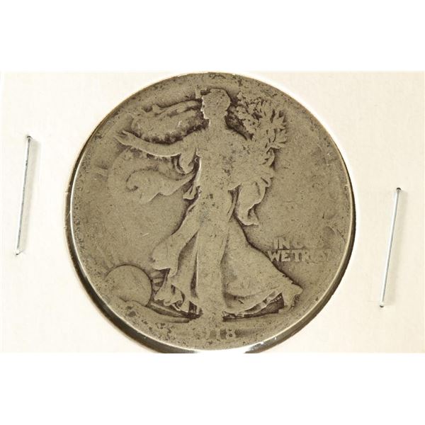 1918-S WALKING LIBERTY HALF DOLLAR