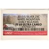 Image 3 : 2013-S SILVER WHITE MOUNTAIN QUARTER NGC PF69