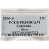 Image 3 : 2006-S SILVER COLORADO QUARTER PCGS PR69 DCAM