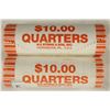Image 1 : 2-$10 ROLLS OF 2009-P GUAM QUARTERS BRILLIANT UNC