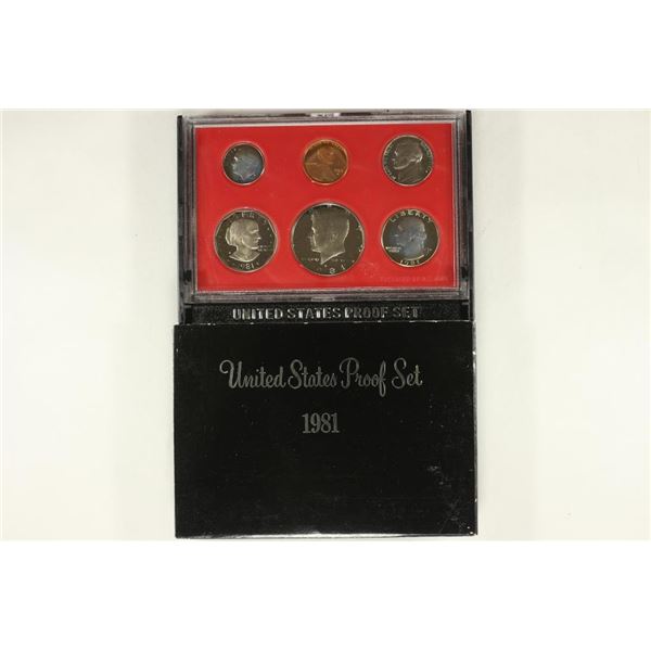 1981 US PROOF SET (WITH BOX)