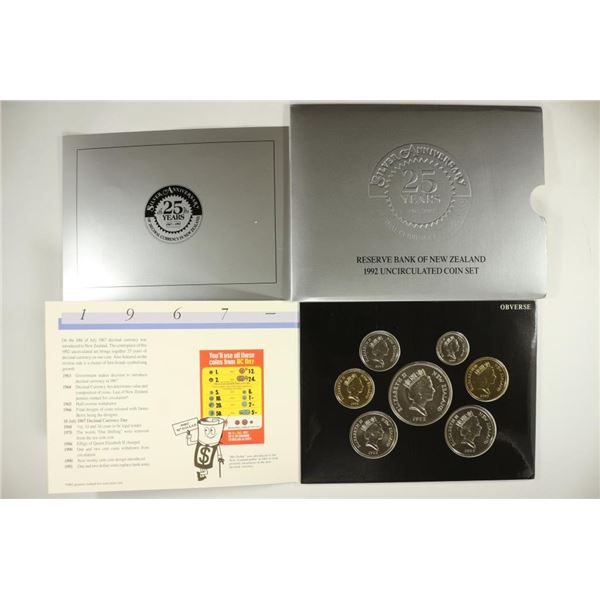 1992 NEW ZEALAND 25 YEARS SILVER ANNIVERSARY