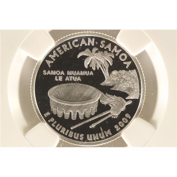 2009-S SILVER AMERICAN SAMOA QUARTER NGC PF70