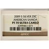 Image 3 : 2009-S SILVER AMERICAN SAMOA QUARTER NGC PF70
