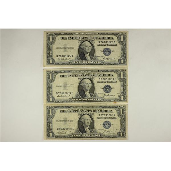 3-1935-F $1 SILVER CERTIFICATES BLUE SEALS