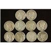 Image 1 : 10 ASSORTED 1930'S MERCURY DIMES