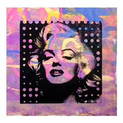 Gail Rodgers, "Marilyn Monroe" Hand Signed Original Hand Pulled Silkscreen Mixed