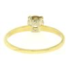Image 5 : 14k Two Tone Gold 0.40 ctw Illusion Prong Set Round Diamond Solitaire Band Ring