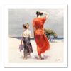 Image 1 : Pino (1939-2010) "Afternoon Stroll" Limited Edition Giclee. Numbered and Hand Si