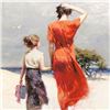 Image 2 : Pino (1939-2010) "Afternoon Stroll" Limited Edition Giclee. Numbered and Hand Si