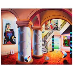 Ferjo, "Majestic Splendor" Original Painting on Canvas, Hand Signed with Letter