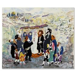 Judith Yellin, "Wedding in Jerusalem II" Hand Signed Limited Edition Serigraph w