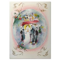 Ben Avram, "Houpa" Hand Signed Limited Edition Serigraph with Letter of Authenti